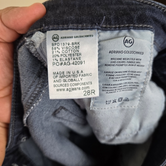 AG Adriano Goldschmied Farra High Rise Dark Blue Skinny Jeans Size 28R - Picture 4 of 4